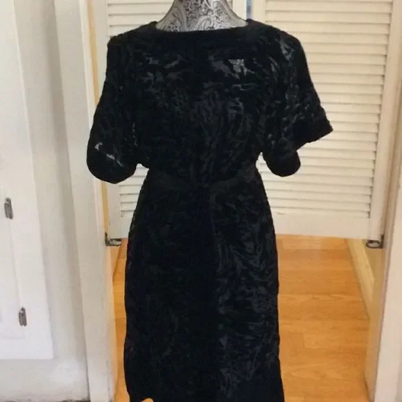 AGB Kimono dress velvet, tie back and lining 8 - Picture 8 of 13